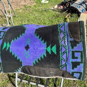 Colorful Geometric Saddle Blanket